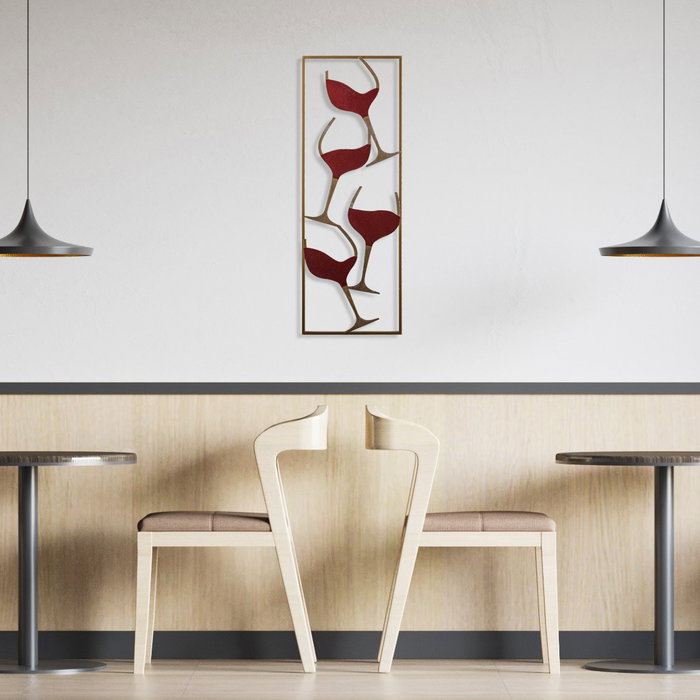 Wallity Accesorio Decorativo de Metal Multicolor